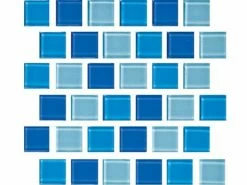 National Pool Tile Allure 1x1 Glass Tile | Peacock | 201-019