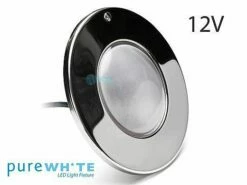 J&J Electronics PureWhite LED Pool Light LI Series | 12V Equivalent To 300W 30' Cord | LPL-F1W-12-30-P 21096