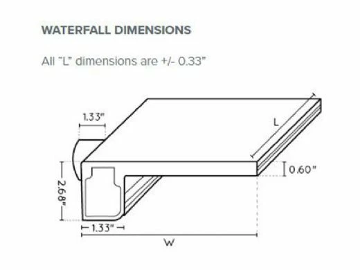Natural Wonders 48" Arch Waterfall With 1" Lip Back Port | White | 25577-460-000 8 Natural Wonders 48" Arch Waterfall With 1" Lip Back Port | White | 25577-460-000 - Image 6