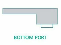 Natural Wonders 24" Arch Waterfall With 1" Lip Bottom Port | White | 25576-260-000 -Hayward Shop 143645 0 2020358151