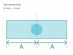 Natural Wonders 24" Arch Waterfall With 1" Lip Bottom Port | White | 25576-260-000 -Hayward Shop 143645 0 202039151544
