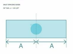 Natural Wonders 36" Arch Waterfall With 1" Lip Bottom Port | White | 25576-360-000 -Hayward Shop 143646 0 20203585627