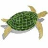Ceramic Mosaic Sea Turtle Brown Right Facing With Shadow Large | 28" X 38" | STSBRORL 2 Ceramic Mosaic Sea Turtle Brown Right Facing With Shadow Large | 28" X 38" | STSBRORL -Hayward Shop 143722 0 201845172030