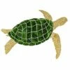 Ceramic Mosaic Sea Turtle Brown Right Facing Large | 27" X 35" | STUBRORL