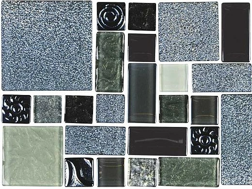 National Pool Tile Soleil Mosaic Glass Series Pool Tile | Silver | ISIS 5 National Pool Tile Soleil Mosaic Glass Series Pool Tile | Silver | ISIS - Image 3