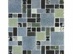 National Pool Tile Soleil Mosaic Glass Series Pool Tile | Silver | ISIS