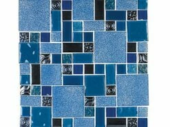 National Pool Tile Soleil Mosaic Glass Series Pool Tile | Blue | CLEO