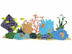 Artistry In Mosaics Ocean Reef Mosaic | 23" X 60" | OREMCOOL