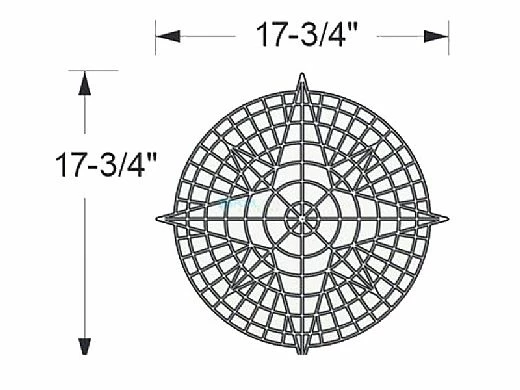 AquaStar Swim Designs Compass Stencil Only | White | F1001-01 7 AquaStar Swim Designs Compass Stencil Only | White | F1001-01 - Image 5