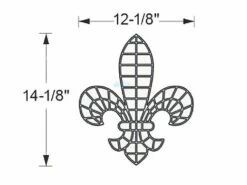 AquaStar Swim Designs Fleur De Lis Stencil Only | White | F1005-01 -Hayward Shop 149559 0 20171116174152