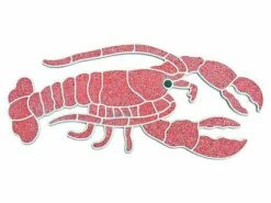 AquaStar Swim Designs Lobster Stencil Only | White | F1006-01