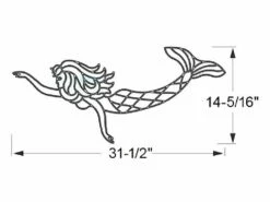 AquaStar Swim Designs Mermaid Stencil Only | White | F1007-01 11 AquaStar Swim Designs Mermaid Stencil Only | White | F1007-01 -Hayward Shop 149568 0 2017111795025