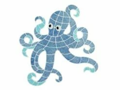 AquaStar Swim Designs Octopus Stencil Only | White | F1008-01