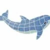 AquaStar Swim Designs Dolphin Medium Stencil Only | White | F1015-01