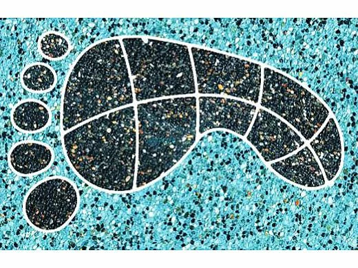 AquaStar Swim Designs Footprint Small Stencil Only Set Of 2 | White | F1019-01 3 AquaStar Swim Designs Footprint Small Stencil Only Set Of 2 | White | F1019-01