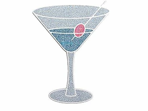 AquaStar Swim Designs Martini Glass Stencil Only | White | F1025-01 3 AquaStar Swim Designs Martini Glass Stencil Only | White | F1025-01