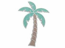 AquaStar Swim Designs Palm Tree Small Stencil Only | White | F1026-01