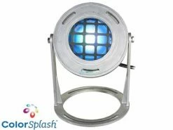 J&J Electronics ColorSplash LED Underwater Fountain Luminaire | Base And Guard | 120V 10' Cord | LFF-S1C-120-WG-WB-10