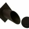 Black Oak Foundry 2" Deco Wall Scupper With Diamond Backplate | Oil Rubbed Bronze Finish | S912-ORB