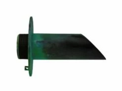 Black Oak Foundry 1.5" Deco Wall Scupper With Round Backplate | Oil Rubbed Bronze Finish | S901-ORB -Hayward Shop 152336 0 2019611163345