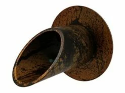 Black Oak Foundry 2.5" Deco Wall Scupper With Round Backplate | Oil Rubbed Bronze Finish | S903-ORB -Hayward Shop 152347 0 2020108101115