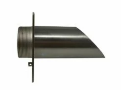 Black Oak Foundry 2" Deco Wall Scupper With Square Backplate | Oil Rubbed Bronze Finish | S922-ORB -Hayward Shop 152358 0 2019612113410