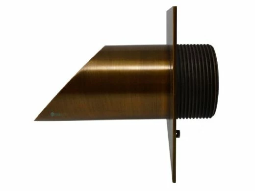 Black Oak Foundry 2.5" Deco Wall Scupper With Square Backplate | Oil Rubbed Bronze Finish | S923-ORB 7 Black Oak Foundry 2.5" Deco Wall Scupper With Square Backplate | Oil Rubbed Bronze Finish | S923-ORB - Image 5