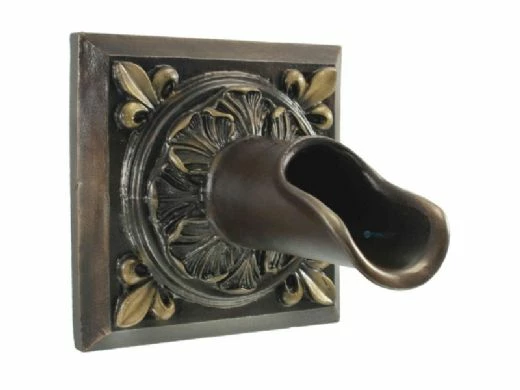 Black Oak Foundry Square Oak Leaf Scupper | Oil Rubbed Bronze Finish | S52-ORB 8 Black Oak Foundry Square Oak Leaf Scupper | Oil Rubbed Bronze Finish | S52-ORB - Image 6