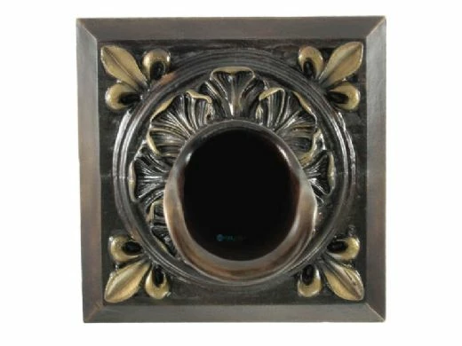 Black Oak Foundry Square Oak Leaf Scupper | Oil Rubbed Bronze Finish | S52-ORB 7 Black Oak Foundry Square Oak Leaf Scupper | Oil Rubbed Bronze Finish | S52-ORB - Image 5