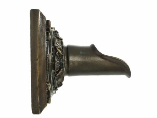 Black Oak Foundry Square Oak Leaf Scupper | Oil Rubbed Bronze Finish | S52-ORB 6 Black Oak Foundry Square Oak Leaf Scupper | Oil Rubbed Bronze Finish | S52-ORB - Image 4