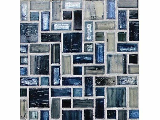 National Pool Tile Cosmopolitan Mosaic Glass Tile | Dark Blue | COS-MILAN 4 National Pool Tile Cosmopolitan Mosaic Glass Tile | Dark Blue | COS-MILAN - Image 2
