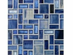 National Pool Tile Cosmopolitan Mosaic Glass Tile | Light Blue | COS-SYDNEY