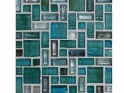 National Pool Tile Cosmopolitan Mosaic Glass Tile | Turquoise | COS-MIAMI -Hayward Shop 152401 0 201531173342