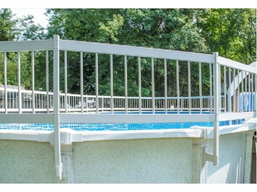 GLI Pool Products Protect-A-Pool Above Ground Pool Resin Safety Fence Kit | Base Kit A, Required On All Installations, Includes 8 Sections | 30-AKIT-WHT 4 GLI Pool Products Protect-A-Pool Above Ground Pool Resin Safety Fence Kit | Base Kit A, Required On All Installations, Includes 8 Sections | 30-AKIT-WHT - Image 2