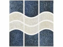 US Pool Tile New Surf Series | Blue And Ivory | NS230