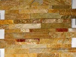 Natural Stone Ledger Panel 6x24 | Desert Gold | Dressed Quartzite