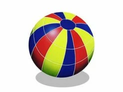 Artistry In Mosaics Beach Ball Multi Color With Shadow Mosaic | 9" | BBSMCOS