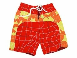 Artistry In Mosaics Board Shorts Red Mosaic | 20" X 21" | BSHREDOM