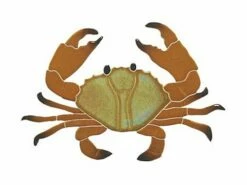 Artistry In Mosaics Crab Brown Mosaic | 5" X 8" | CRABROB