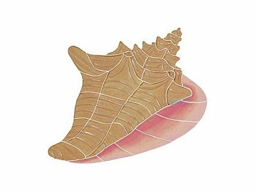 Artistry In Mosaics Conch Shell Mosaic | 11" X 9" | CSHTANS 3 Artistry In Mosaics Conch Shell Mosaic | 11" X 9" | CSHTANS