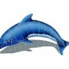 Artistry In Mosaics Dolphin Left With Shadow Mosaic | Small - 19" X 30" | DSHBLULS -Hayward Shop 156604 0 201621810412