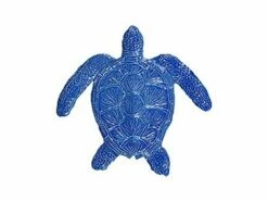 Artistry In Mosaics Loggerhead Turtle Mosaic | Blue - 6" X 6" | TLOBLUB