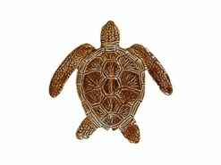 Artistry In Mosaics Loggerhead Turtle Mosaic | Brown - 6" X 6" | TLOBROB