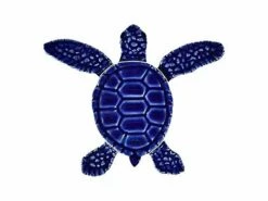 Artistry In Mosaics Loggerhead Turtle Mini Blue Mosaic | B - 4" | TLMBLUBB