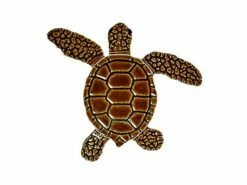 Artistry In Mosaics Loggerhead Turtle Mini Brown Mosaic | C - 4" | TLMBROCB