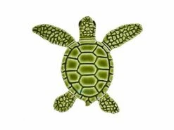 Artistry In Mosaics Loggerhead Turtle Mini Green Mosaic | B - 4" | TLMGREBB