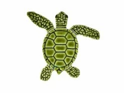 Artistry In Mosaics Loggerhead Turtle Mini Green Mosaic | C - 4" | TLMGRECB