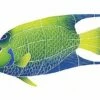Artistry In Mosaics Queen Angel Fish Mosaic | Large - 11" X 17" | QAFYBLL