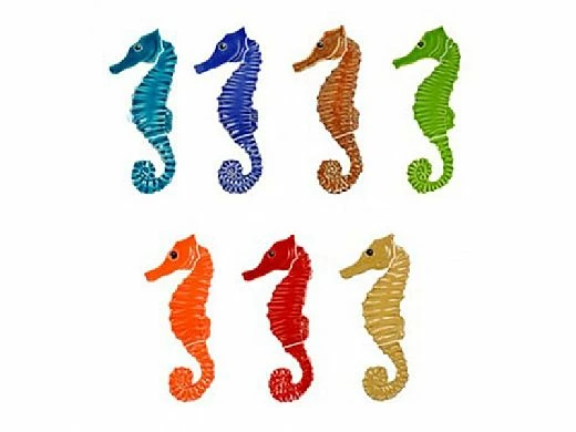 Artistry In Mosaics Seahorse Mosaic | Orange - 6" | SHOORAB 4 Artistry In Mosaics Seahorse Mosaic | Orange - 6" | SHOORAB - Image 2