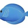 Artistry In Mosaics Tang Fish Mosaic | Blue - 4" X 7" | TANGBLUS